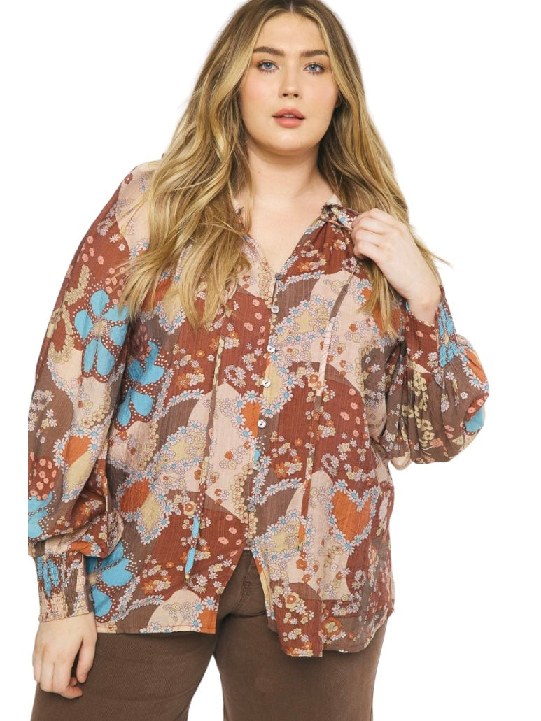 Curvy With You Always Floral Top