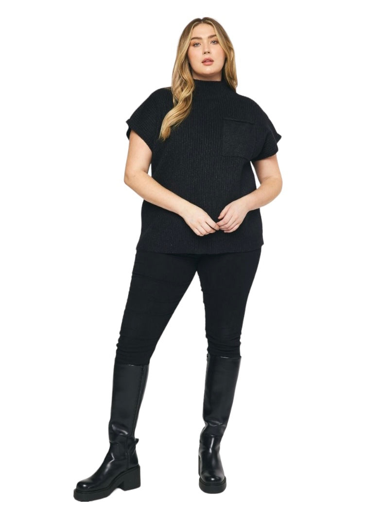 Curvy Leave Me Again Sweater Top