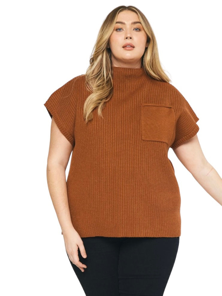 Curvy Leave Me Again Sweater Top