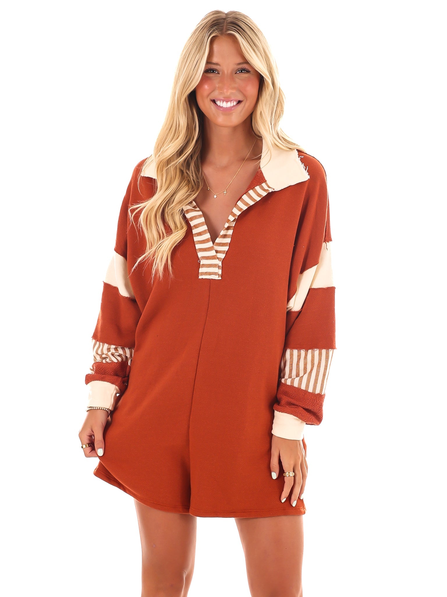 Can't Escape You Collared Romper