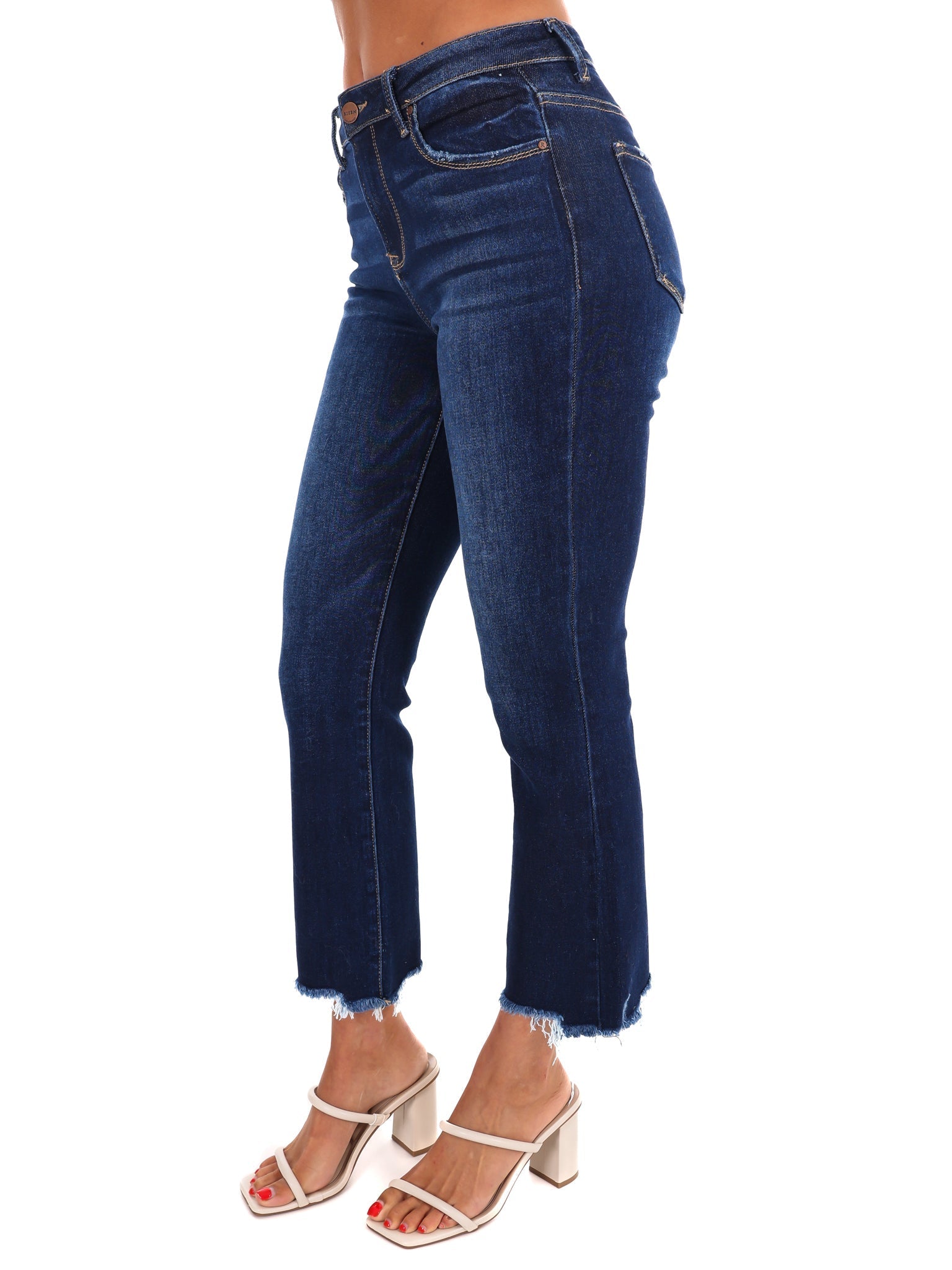 High Rise Slim Straight Jeans