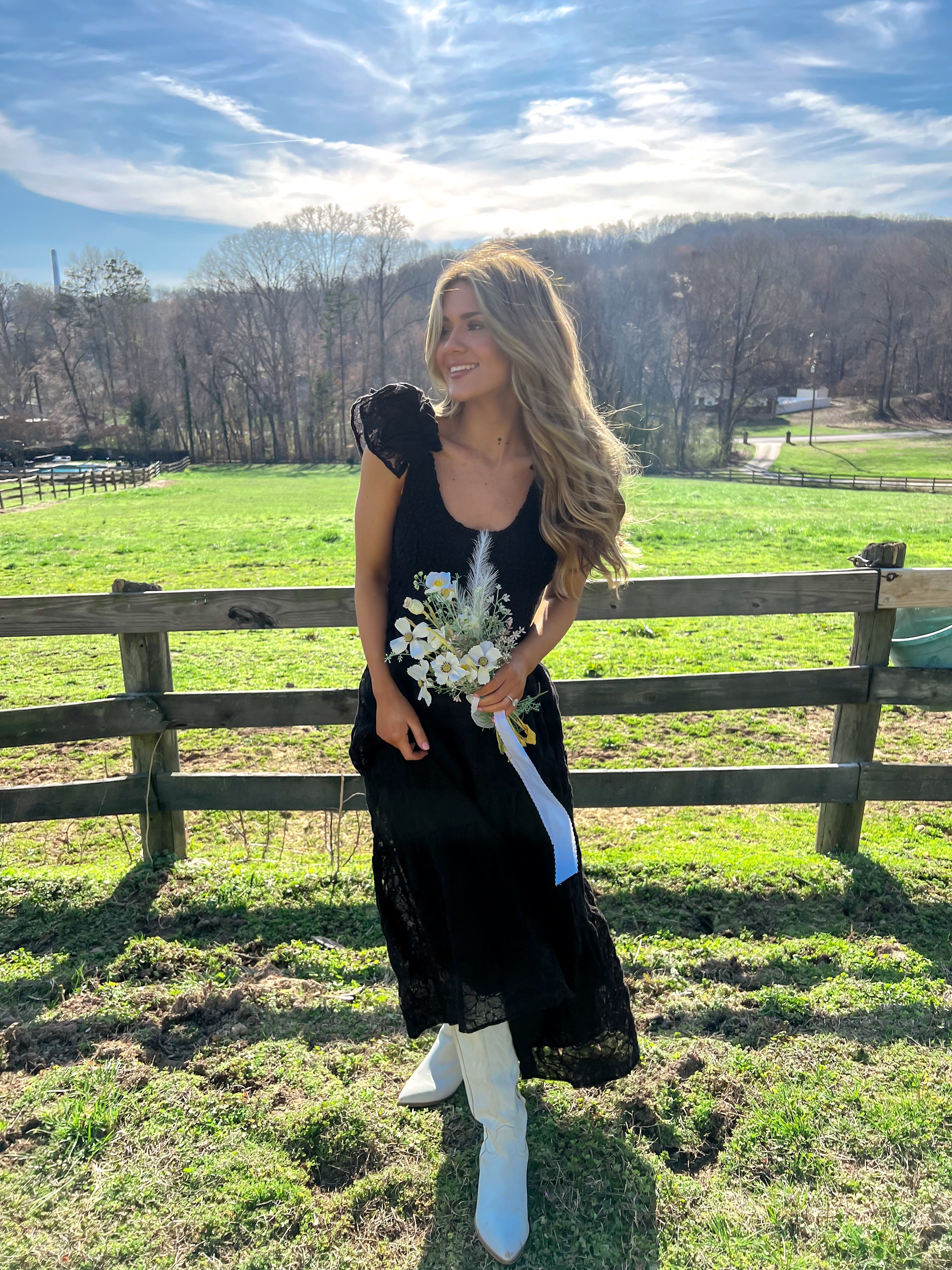 Hello Beautiful Embroidered Midi Dress