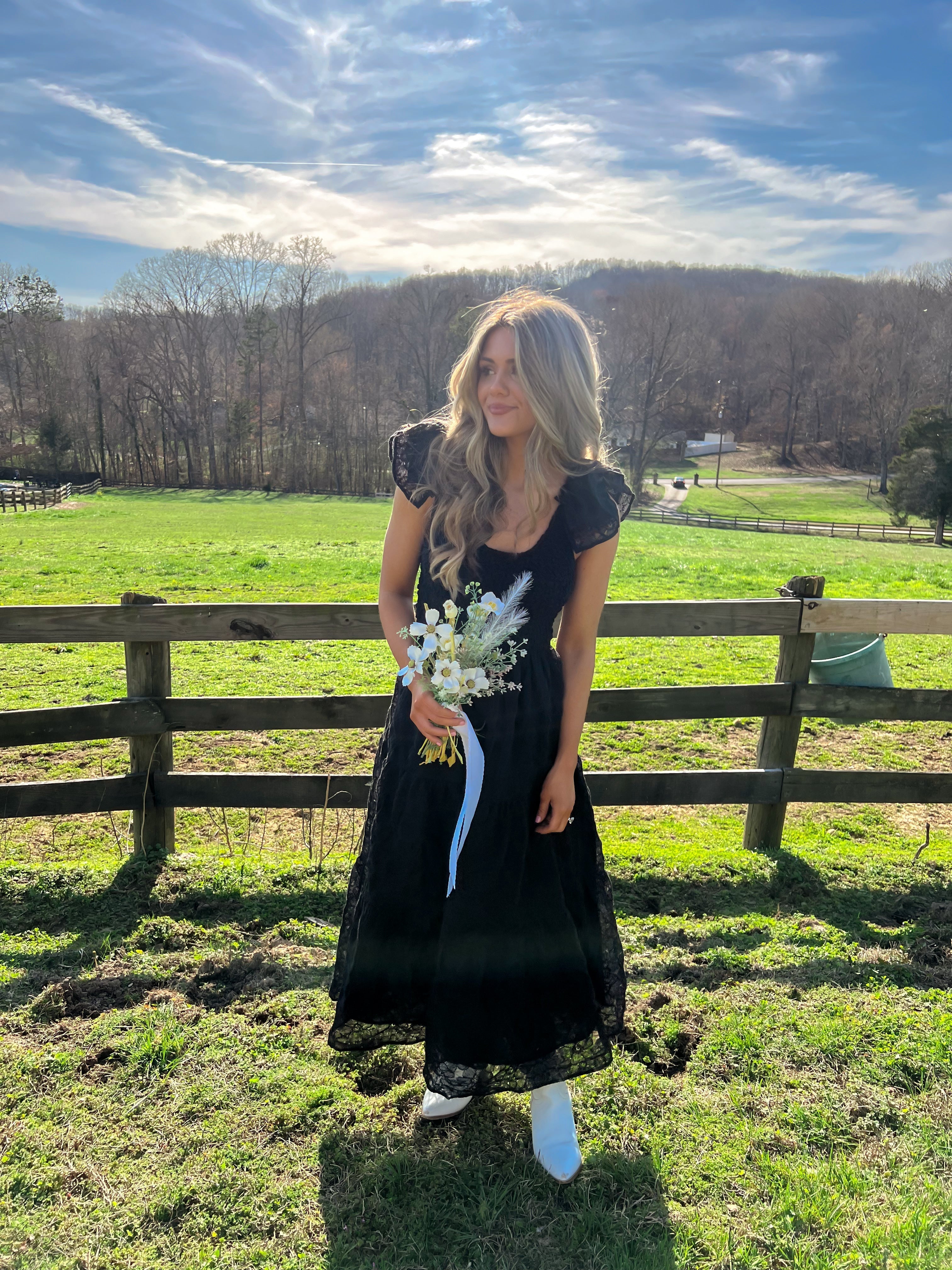 Hello Beautiful Embroidered Midi Dress