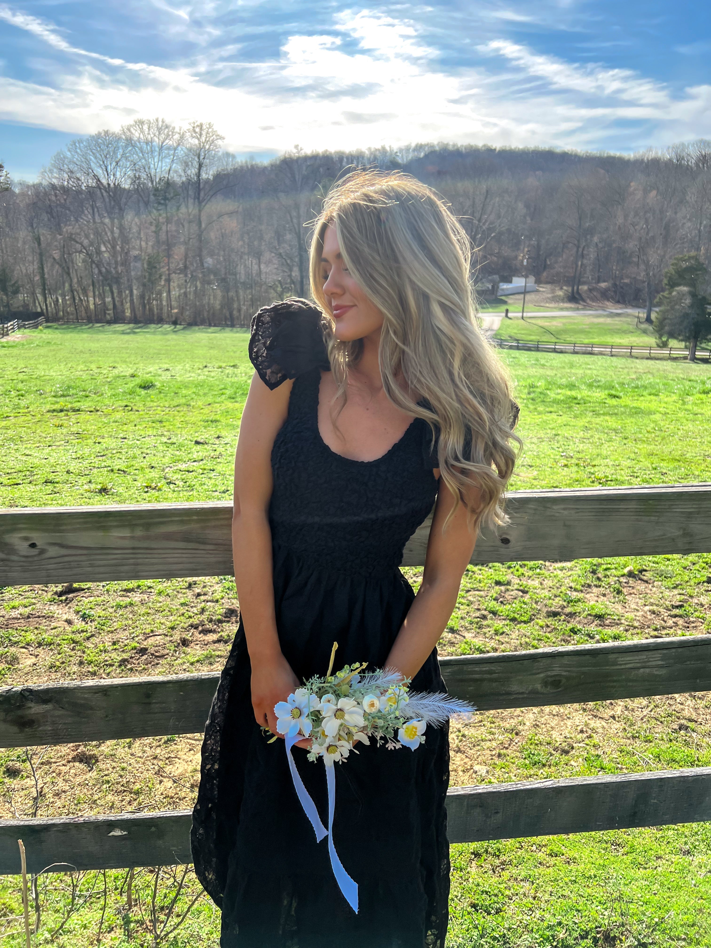 Hello Beautiful Embroidered Midi Dress