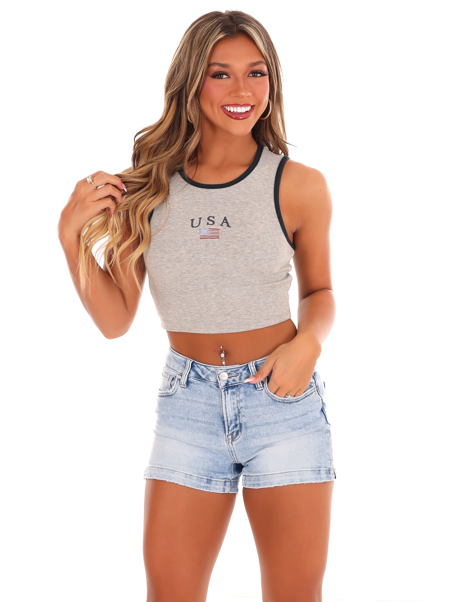 All in My Head Ribbed Crop Top