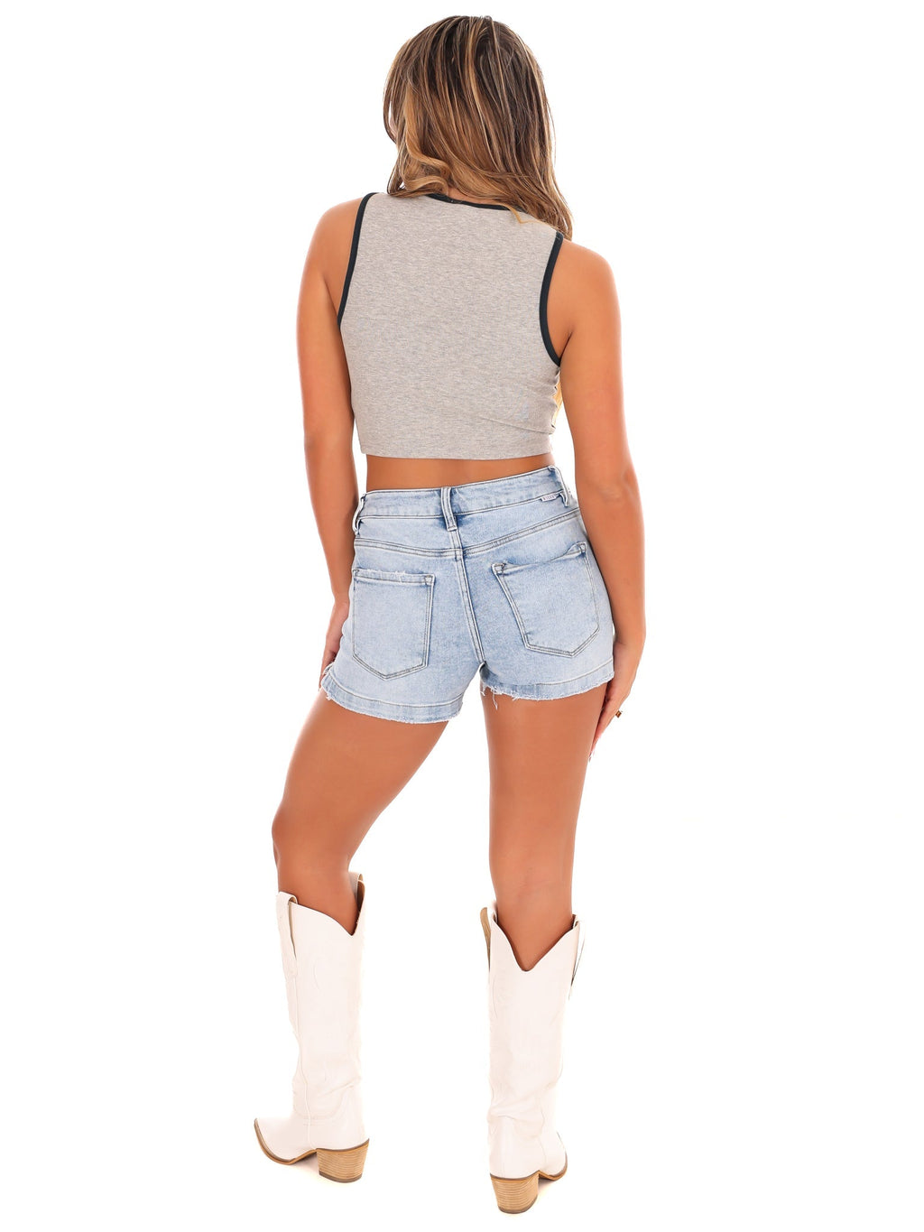 All in My Head Ribbed Crop Top