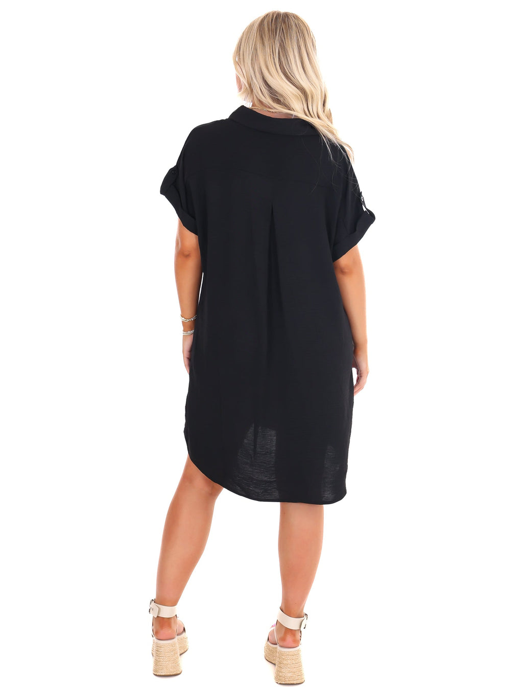 Easy Street Button Up Shirt Dress