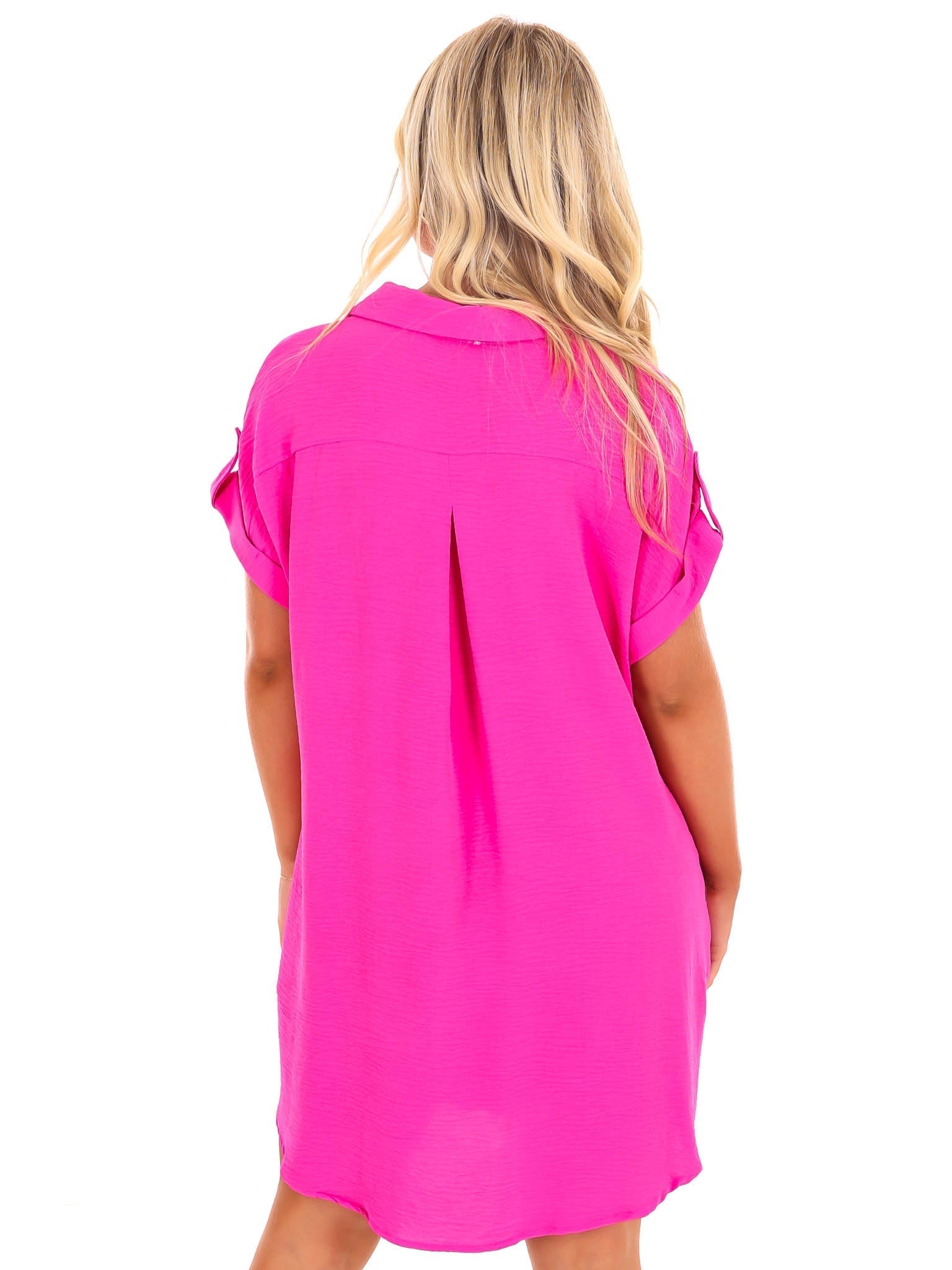 Easy Street Button Up Shirt Dress