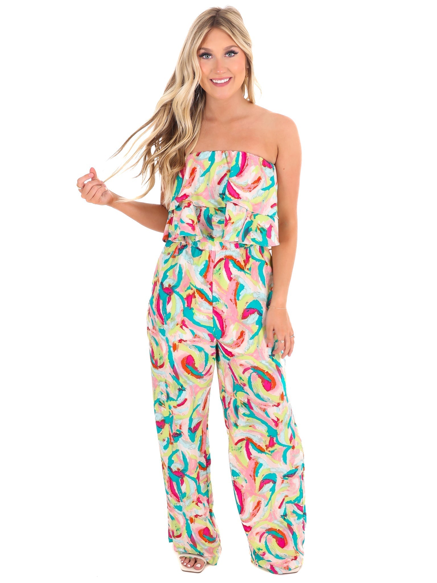 Eyes on You Print Jumpsuit