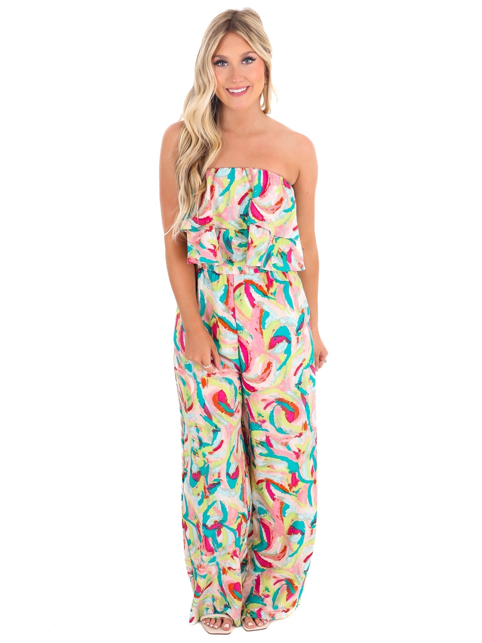 Eyes on You Print Jumpsuit