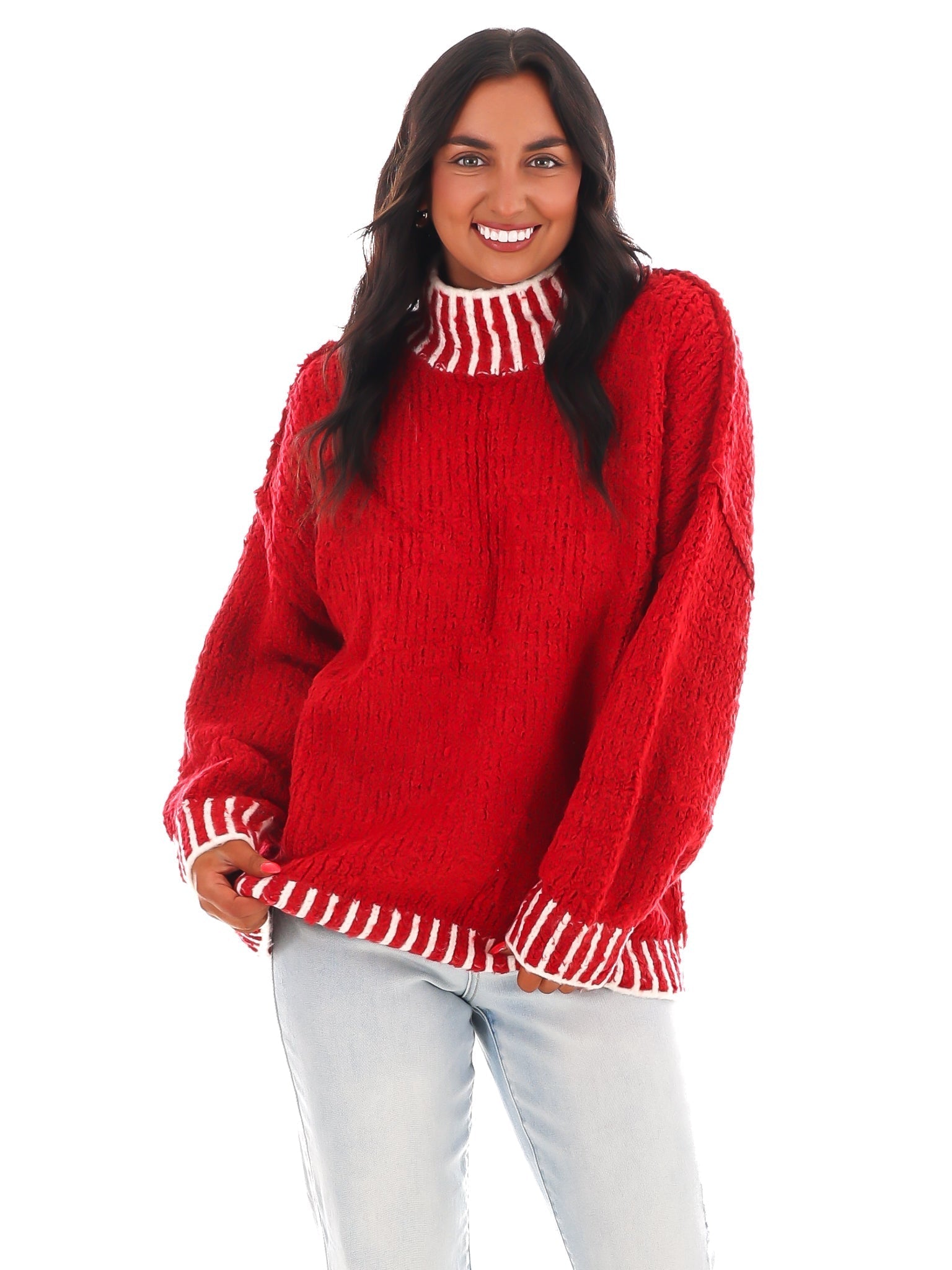 Endless Journey Contrast Sweater Top