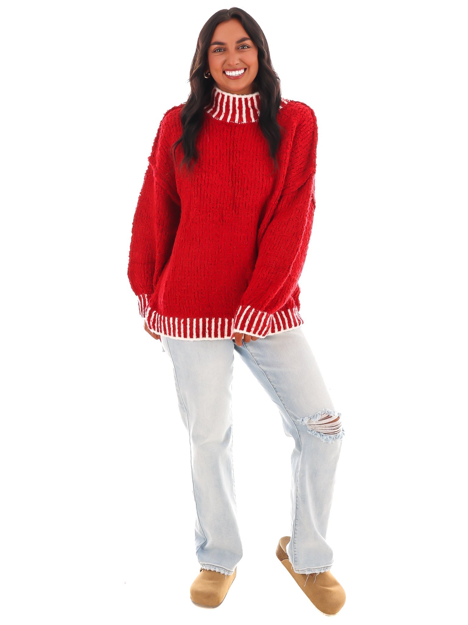 Endless Journey Contrast Sweater Top