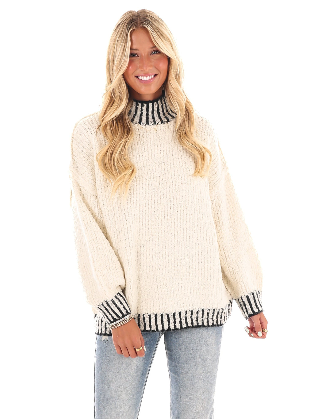 Endless Journey Contrast Sweater Top