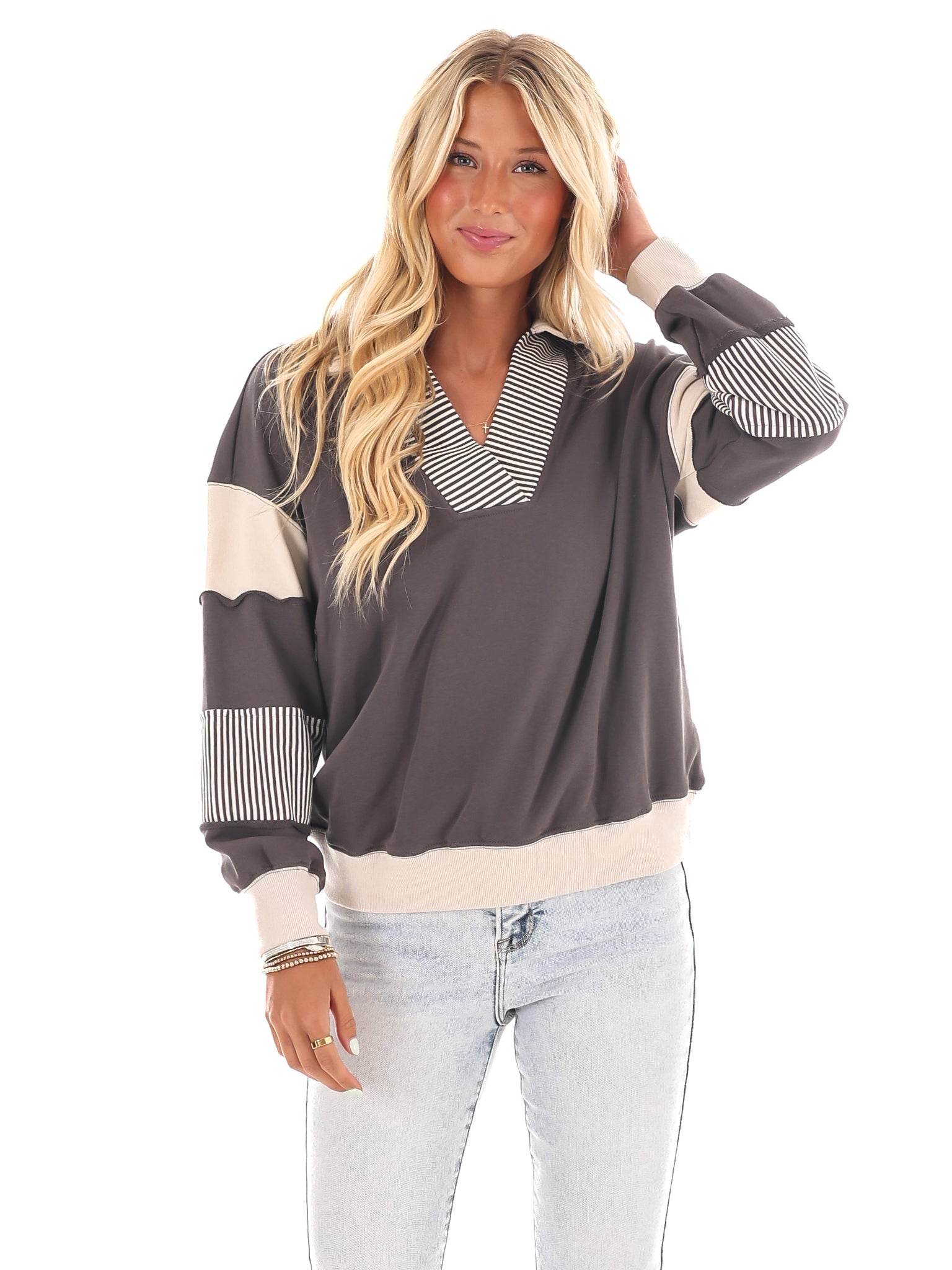 Girl on the Go Colorblock Sweatshirt