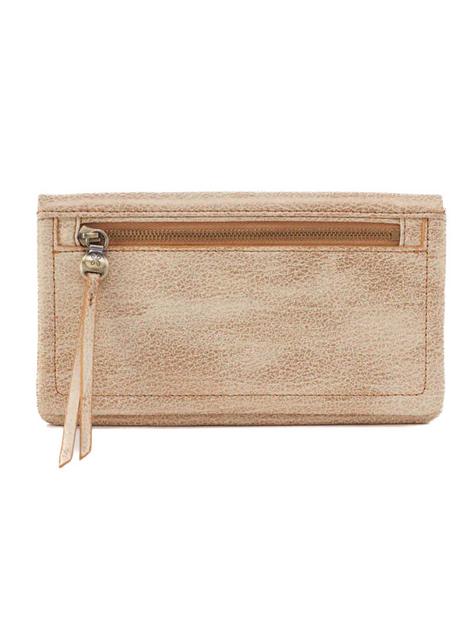 Hobo Gold Leaf Lumen Continental Wallet