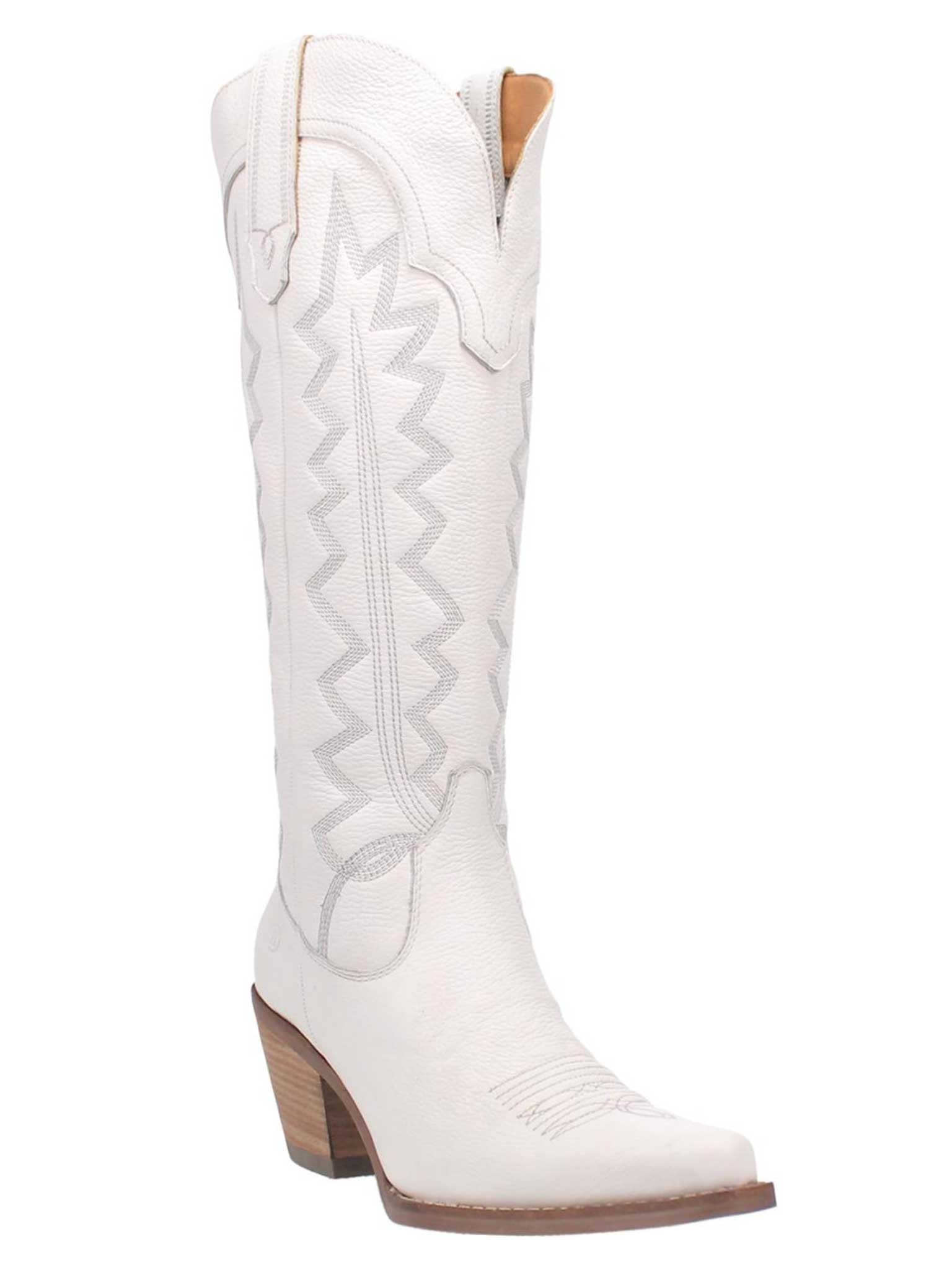 High Cotton White Cowboy Boots