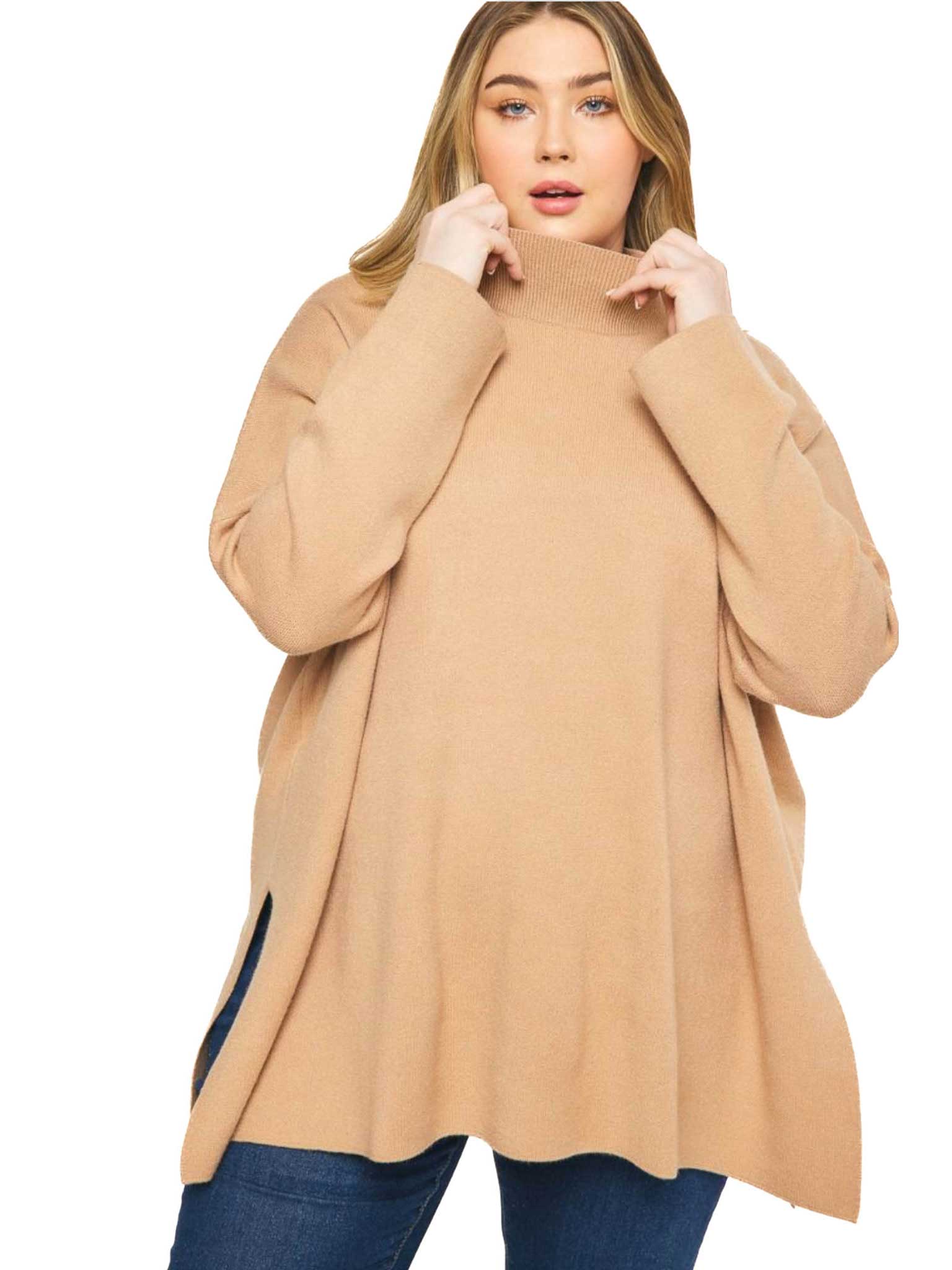 Curvy Love At Last Mock Neck Top