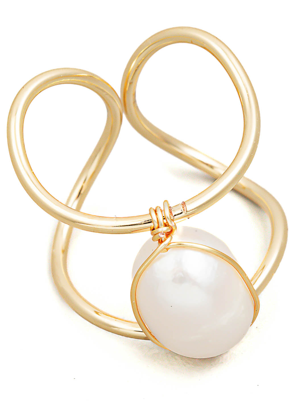 Gold Pearl Ring