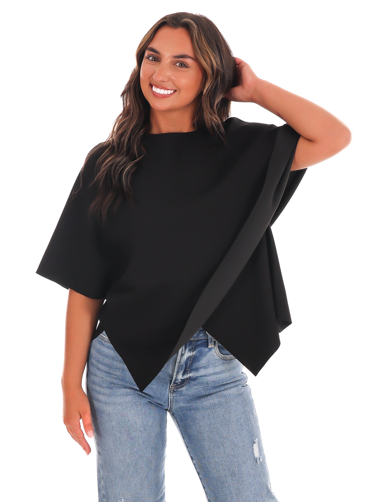 Dreamy Days Asymmetric Poncho Top