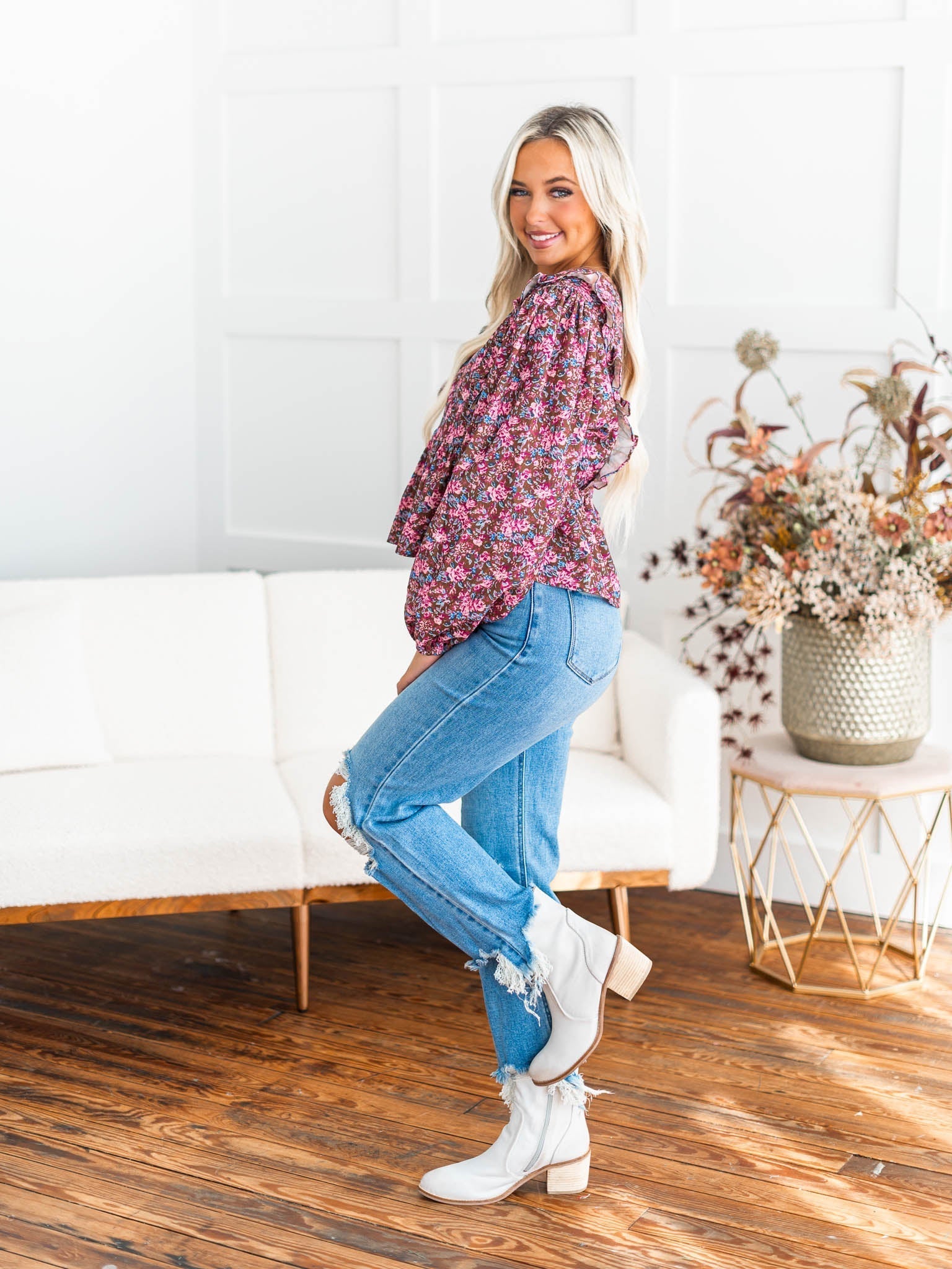 Came the Closest Floral Top