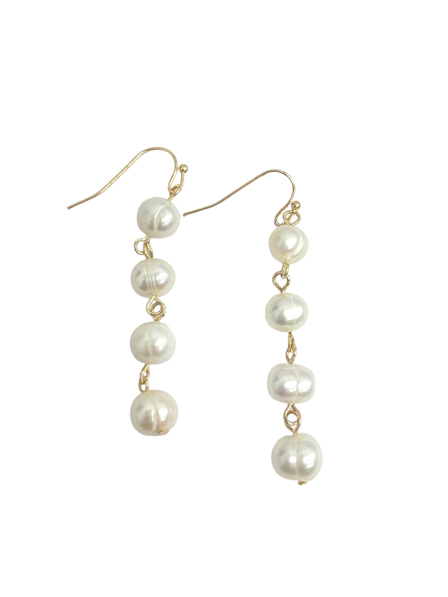 Freshwater Pearl Link Dangle Earring