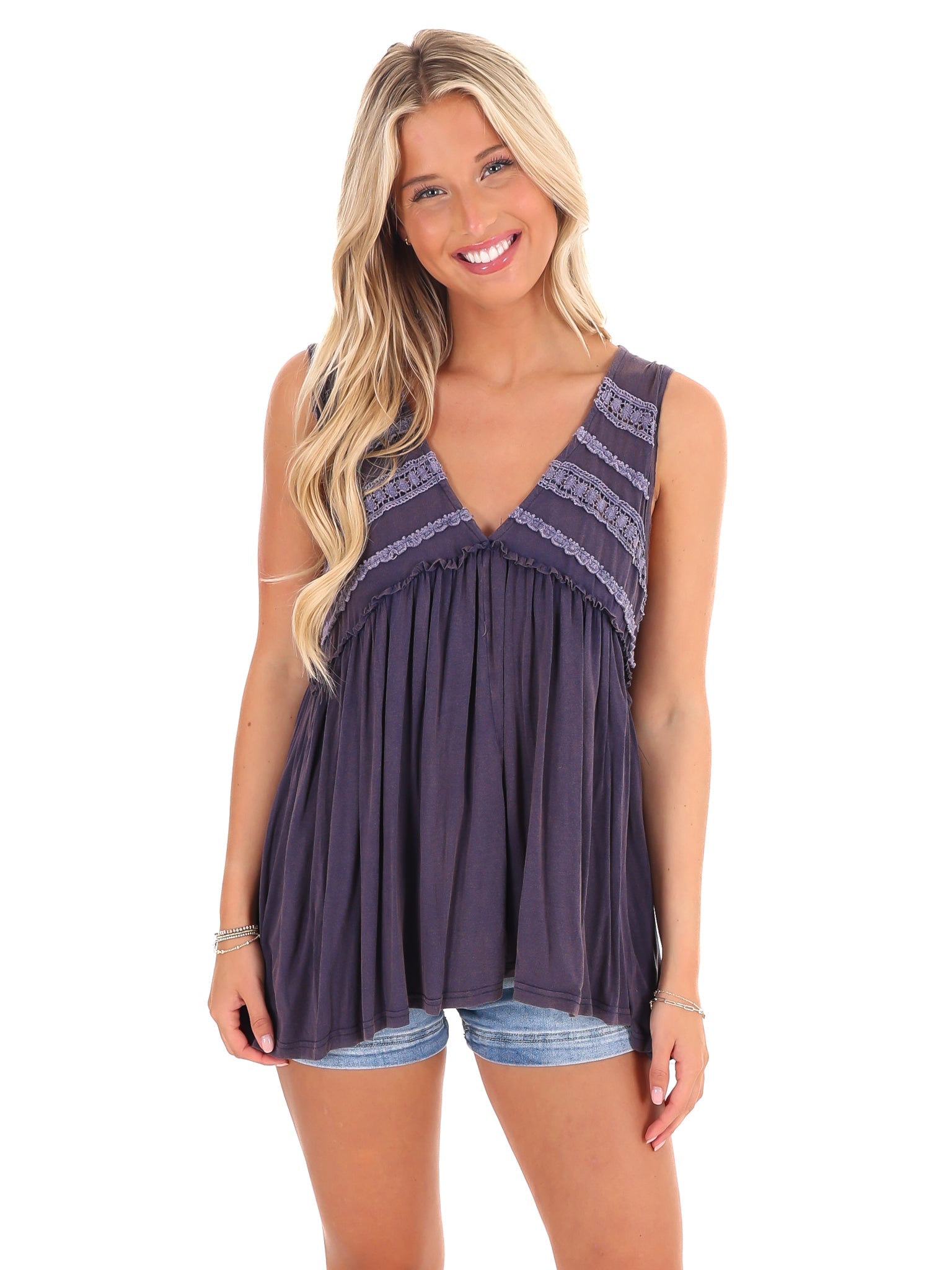 Easy to Me V-Neck Tank Top