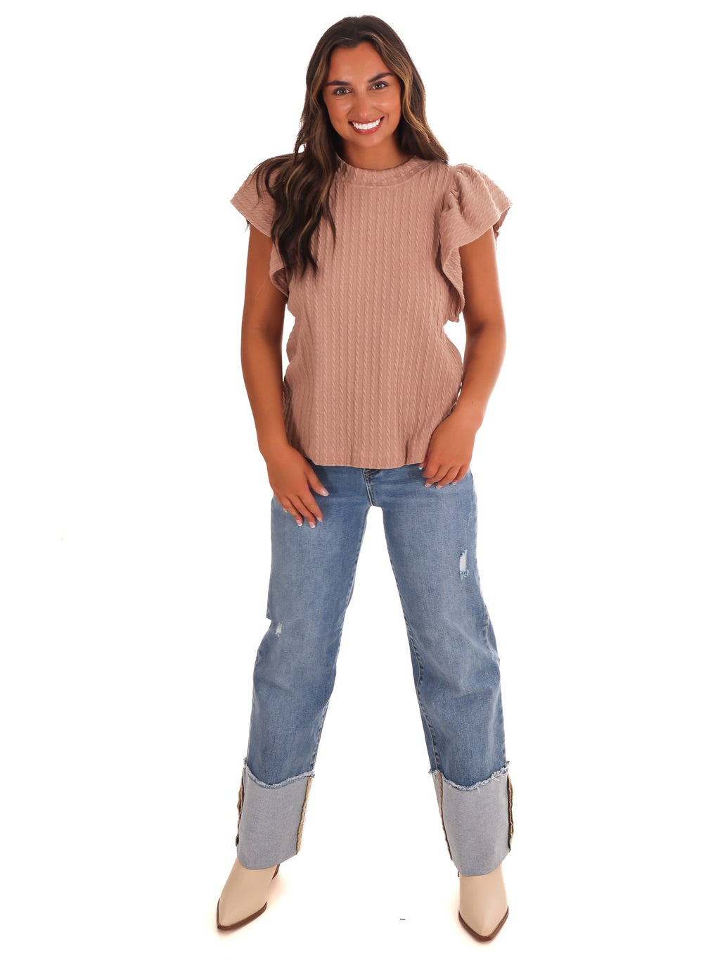 Carry My Love Textured Top