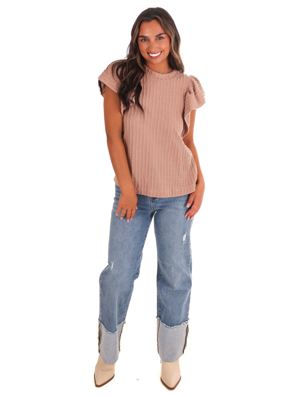 Carry My Love Textured Top