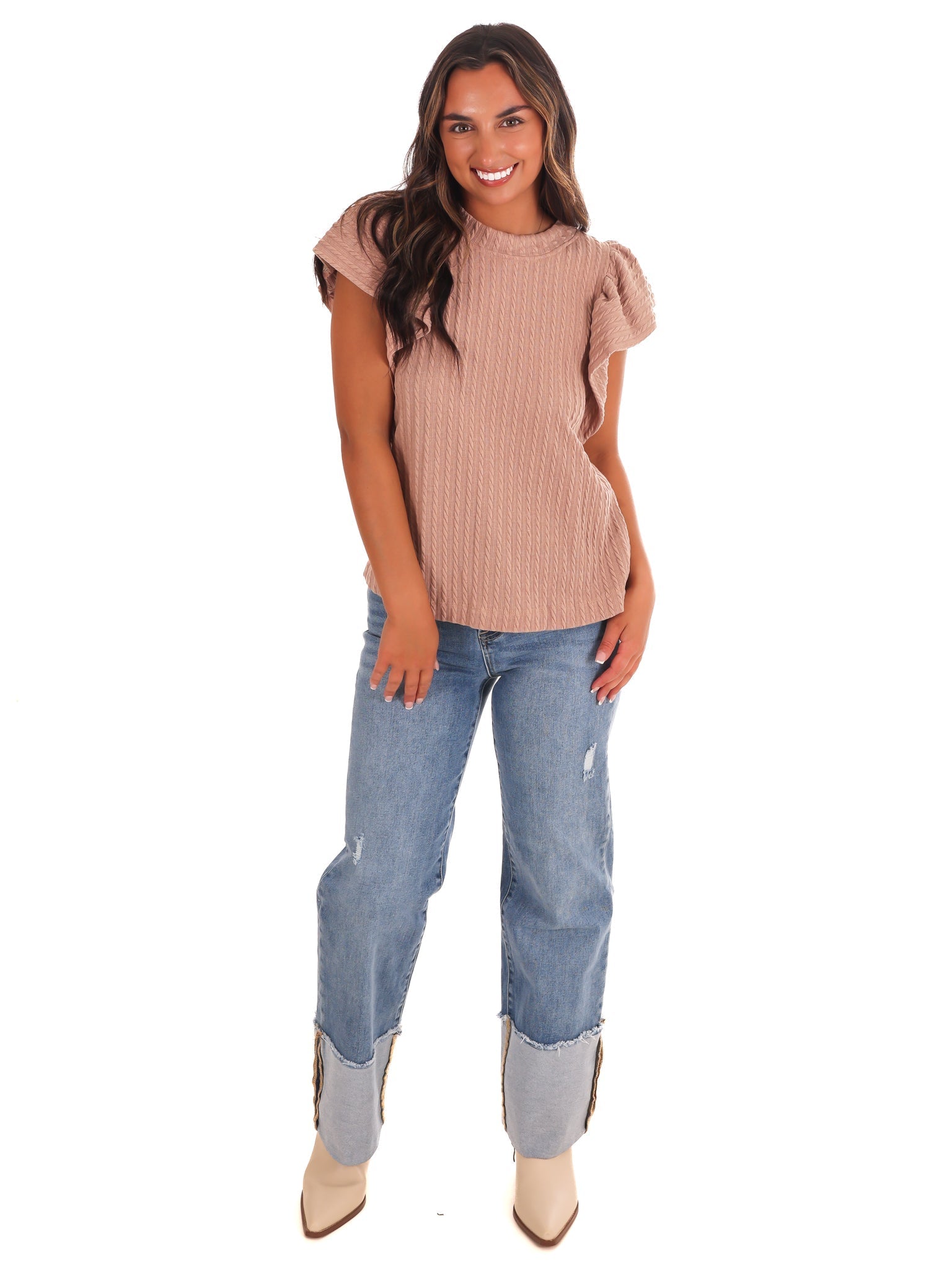 Carry My Love Textured Top