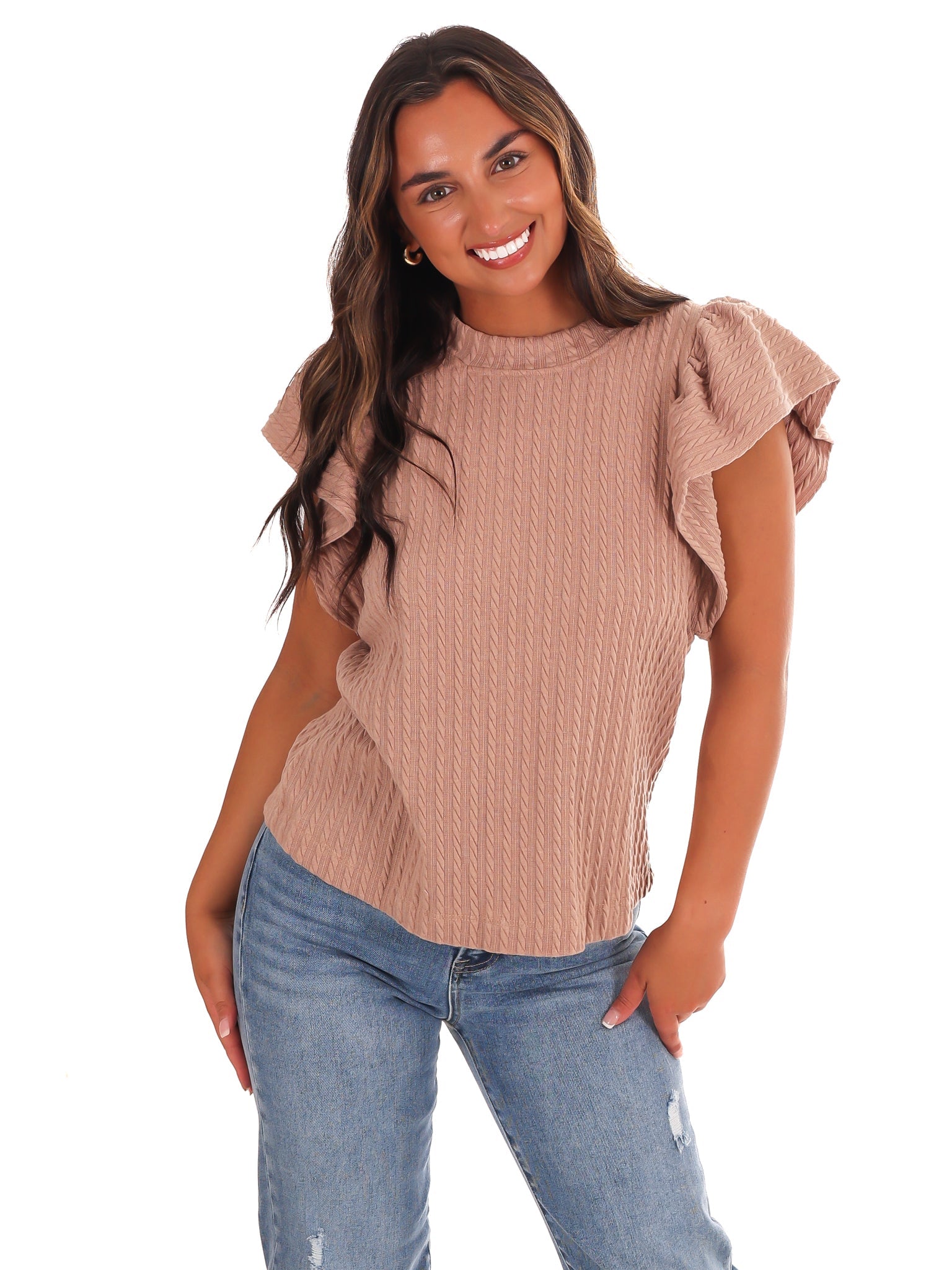 Carry My Love Textured Top