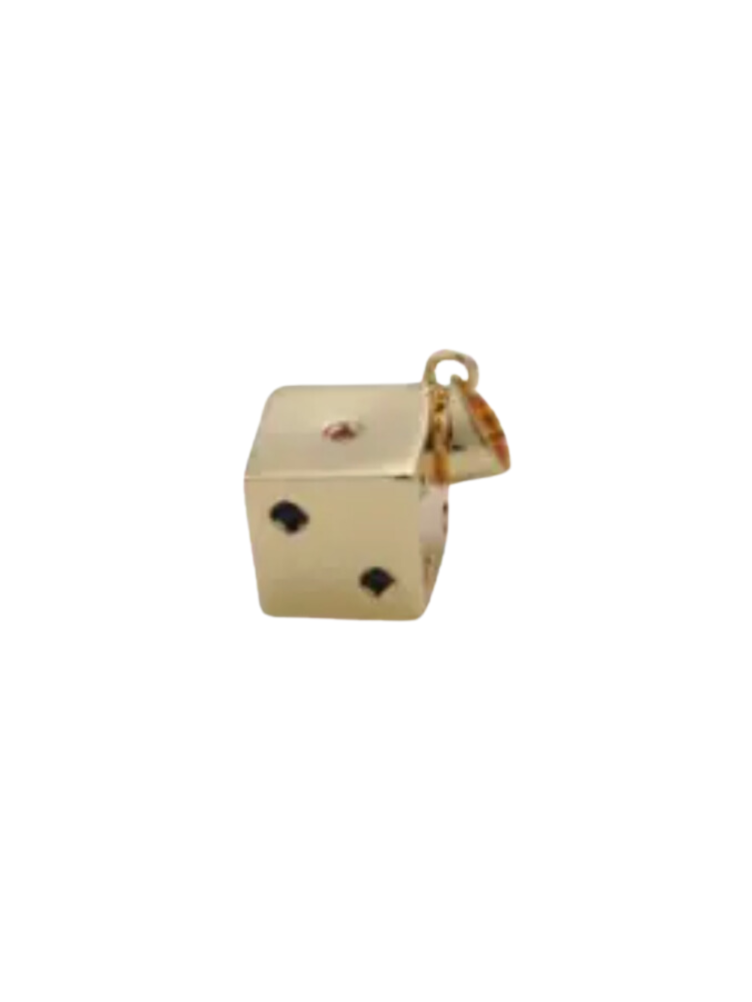 Gold Dice Charm