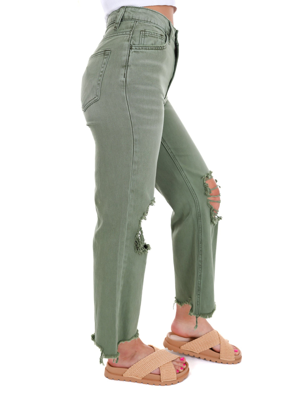 High Standards Vintage Crop Flare Jeans