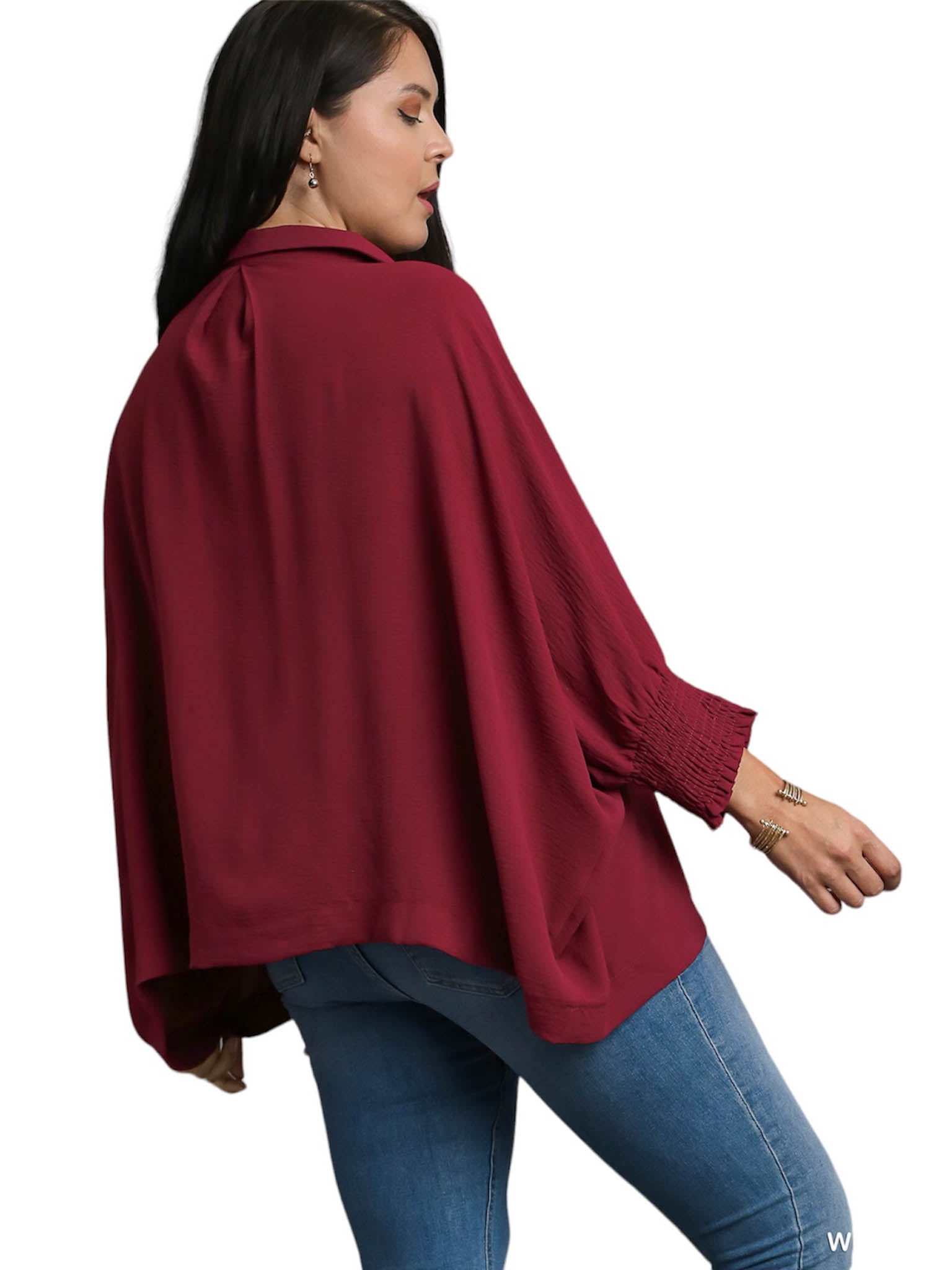 Curvy Put You First Collared Top