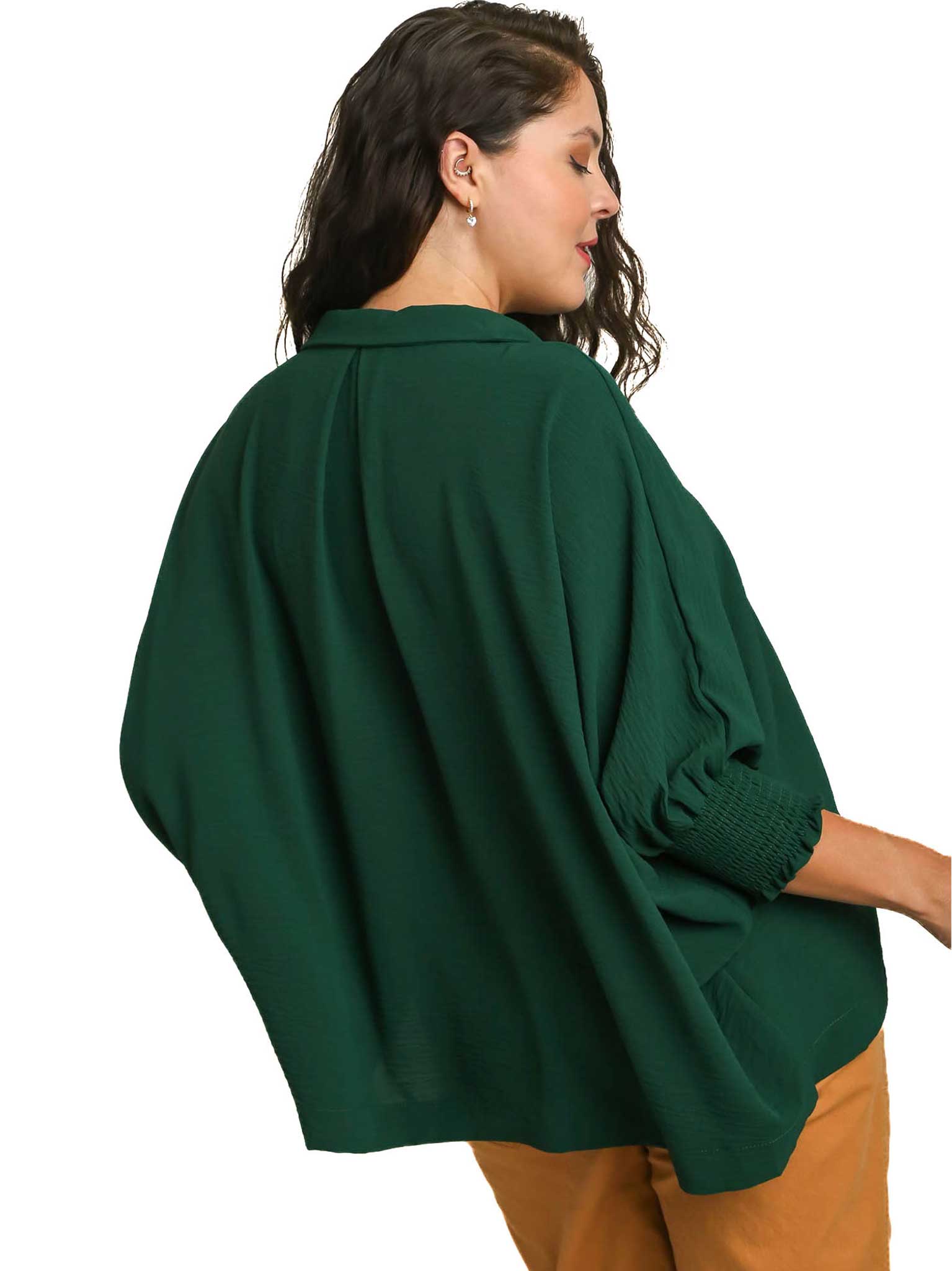 Curvy Put You First Collared Top