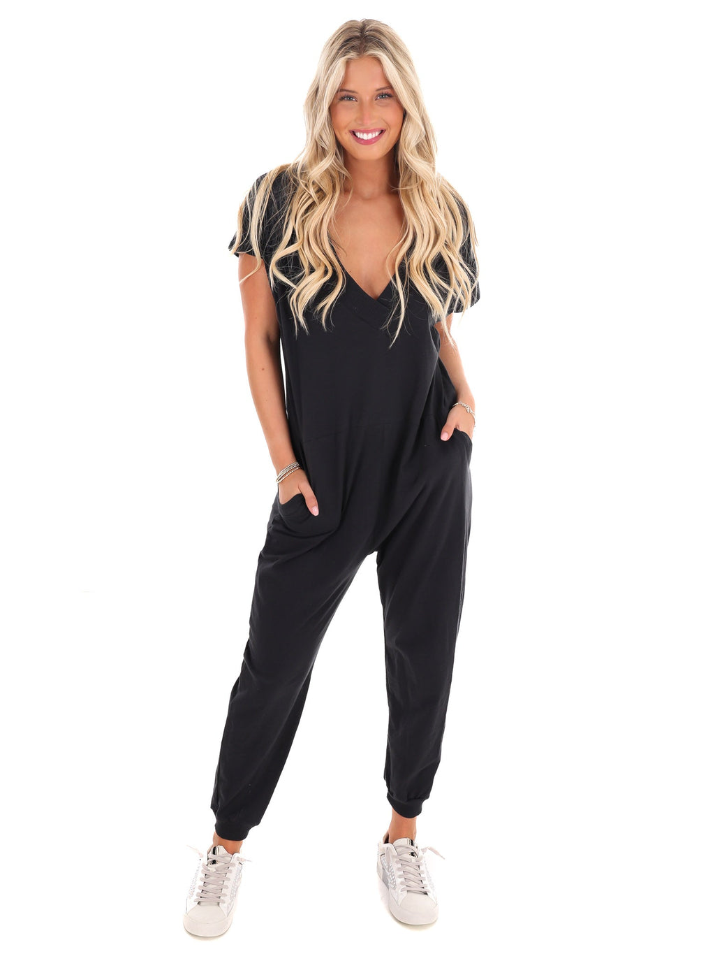 First Things First V-Neck Jumpsuit