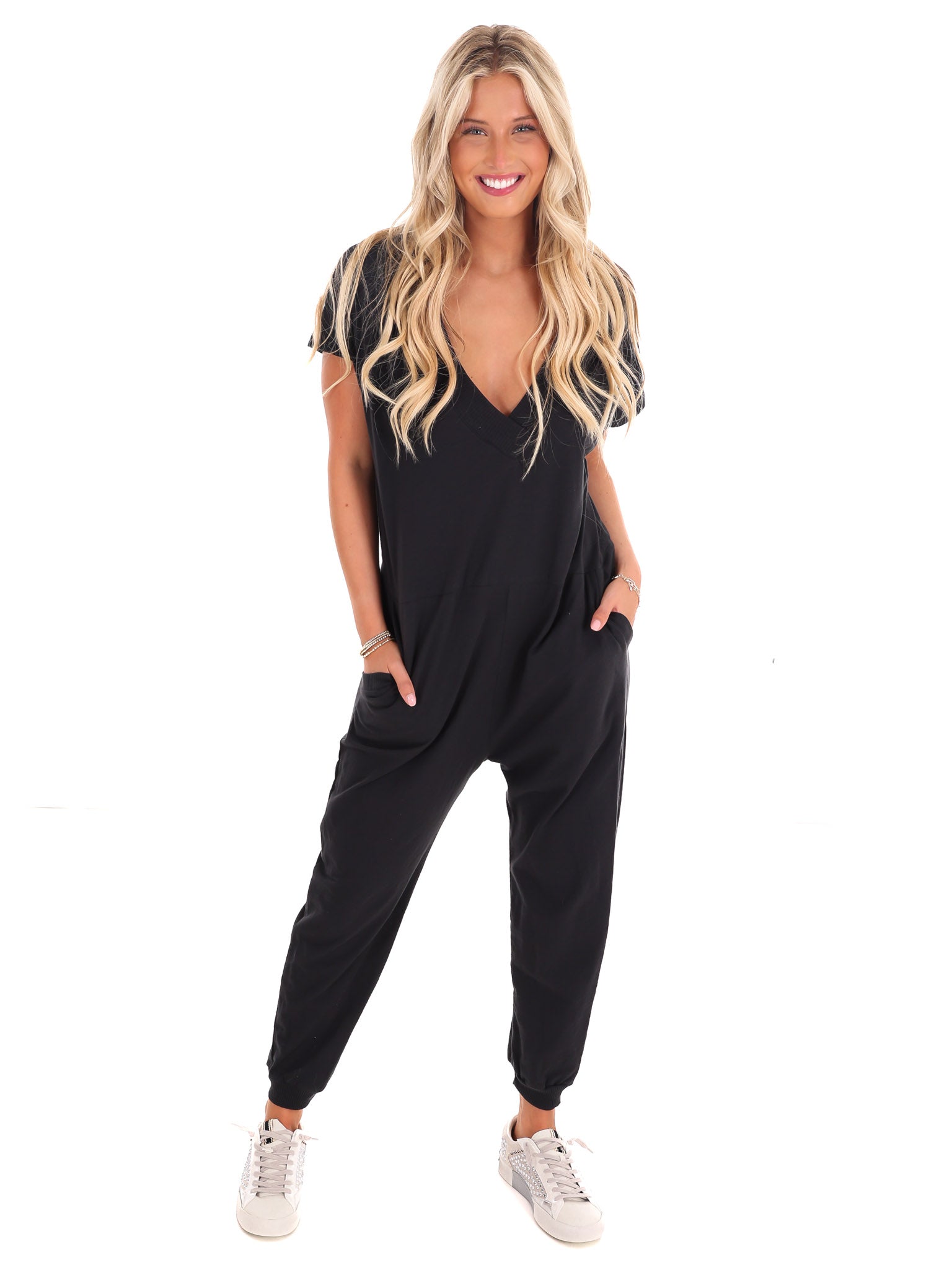 First Things First V-Neck Jumpsuit