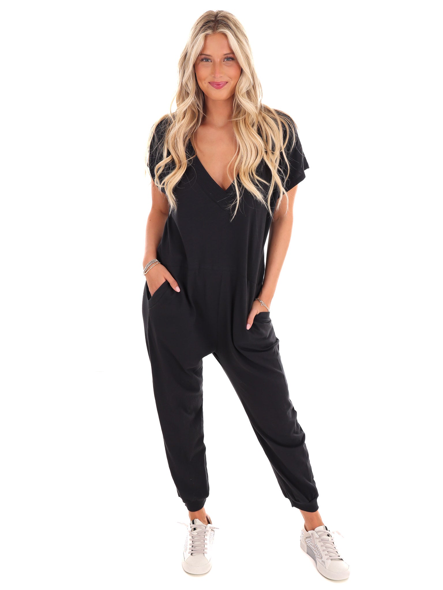 First Things First V-Neck Jumpsuit