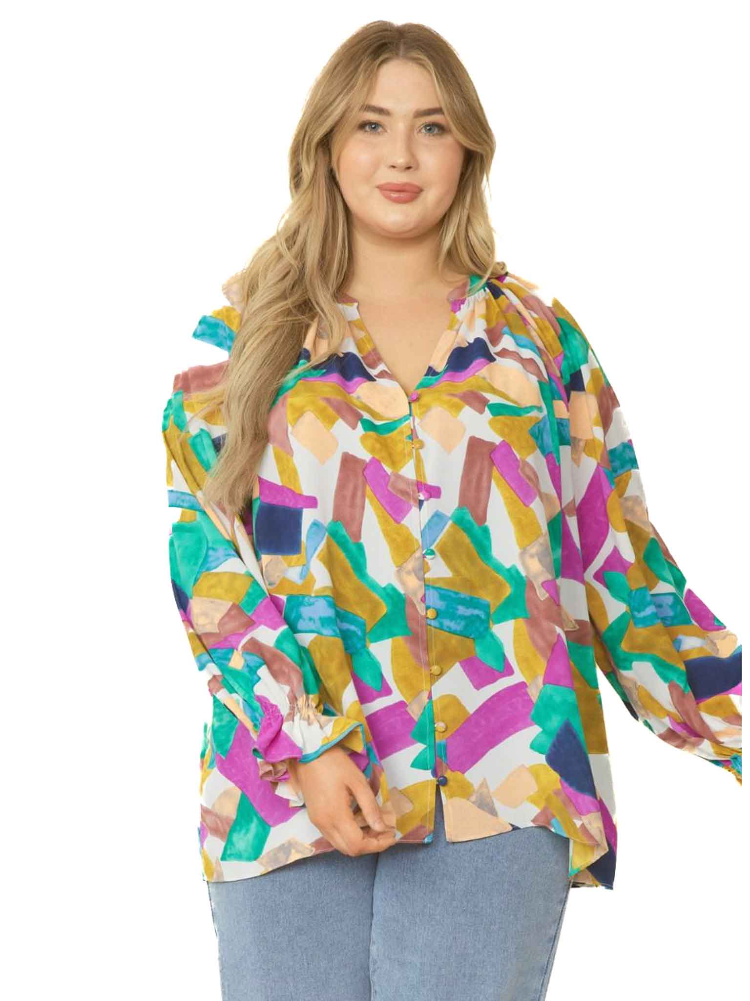 Curvy Consider Me Print Top my