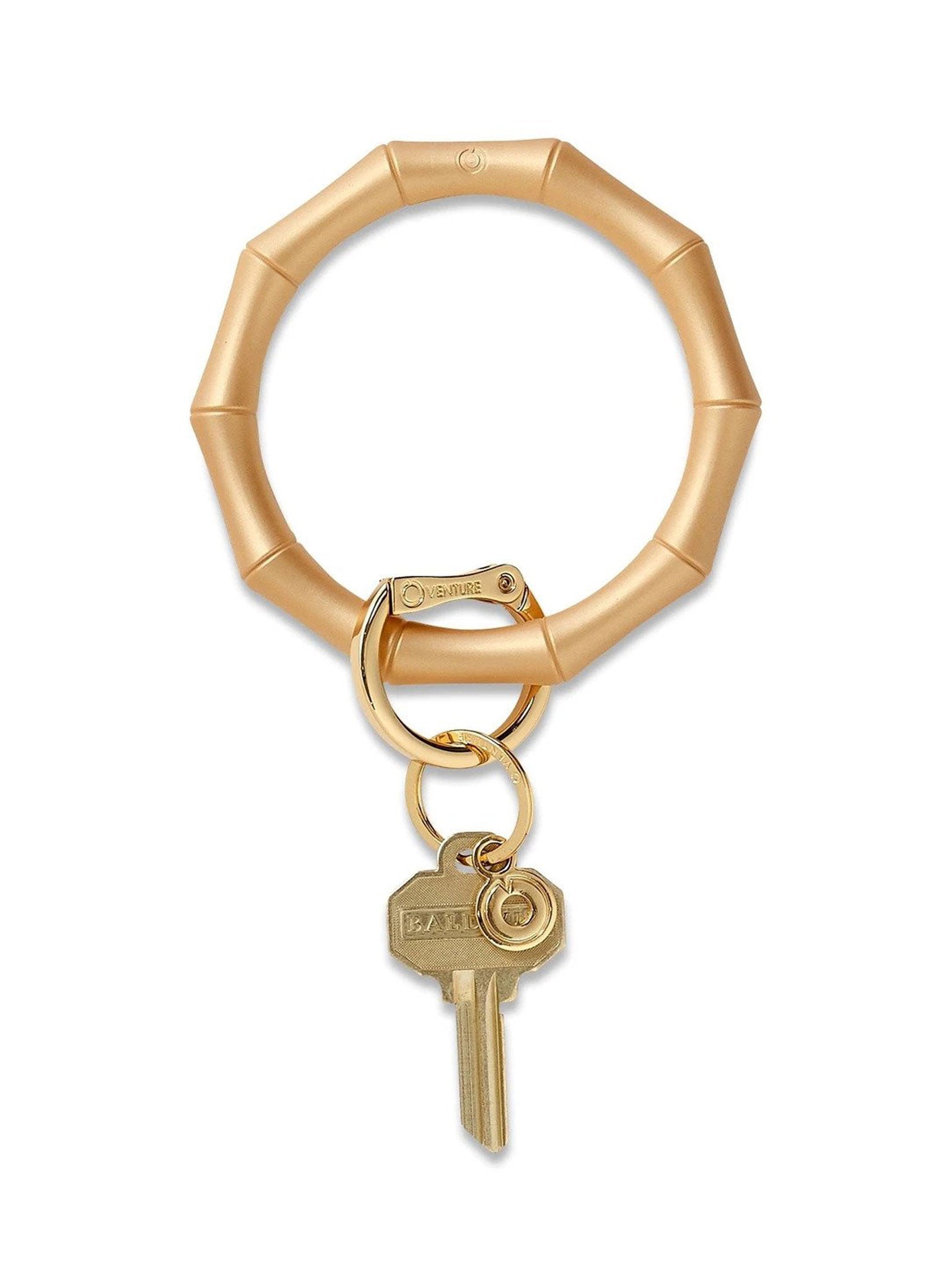 gOld rush bambOo silicOne Big O Key Ring